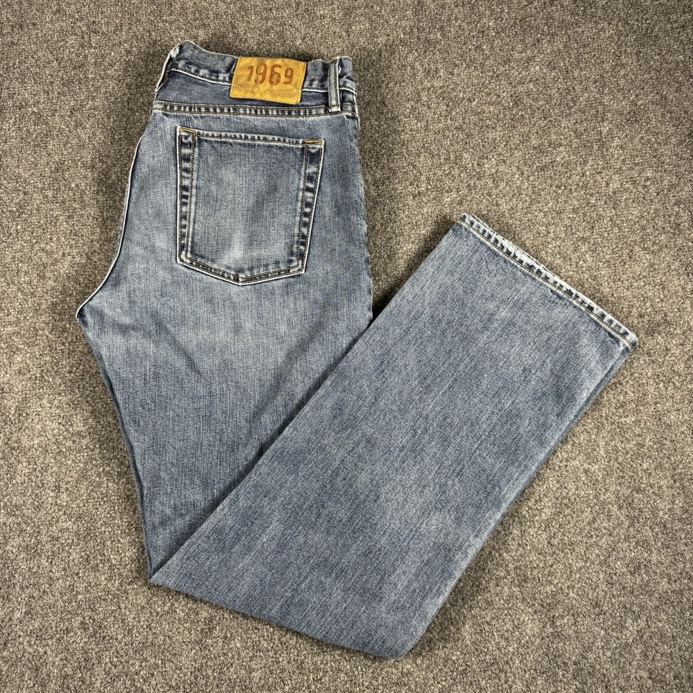 VINTAGE GAP DENIM 1969 BLUE JEANS 90'S 32X32 STRAIGHT FIT